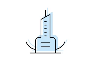 Gelecekçi Kentsel Yükseliş, vektör, piksel mükemmel, illüstratör dosyası