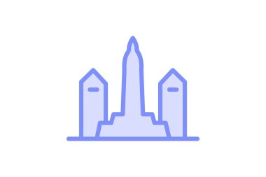 Şehir Simgesi Simgesi, vektör, piksel mükemmel, illüstratör dosyası