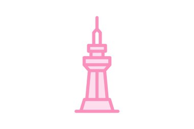 Simgesel Şehir Kulesi, vektör, piksel mükemmel, illüstratör dosyası