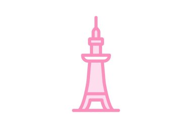 Mimari Marvel Kulesi, vektör, piksel mükemmel, illüstratör dosyası