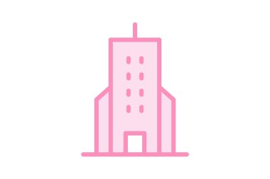 Sleek Kurumsal Kulesi, vektör, piksel mükemmel, illüstratör dosyası