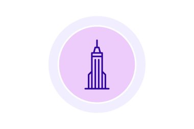 Yüksek Cam Gökdelen, vektör, piksel mükemmel, illüstratör dosyası