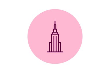 Metropolitan Gökdelen, vektör, piksel mükemmel, illüstratör dosyası