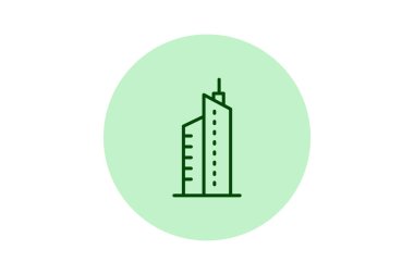 Steel And Glass High Rise, vektör, piksel mükemmel, illüstratör dosyası