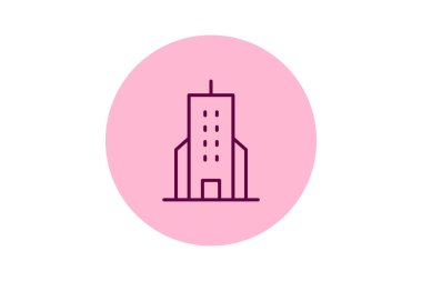 Sleek Kurumsal Kulesi, vektör, piksel mükemmel, illüstratör dosyası