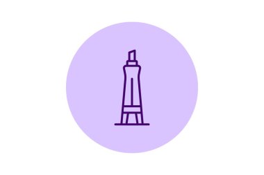 Dikey Cam Yer imi, vektör, piksel mükemmel, illüstratör dosyası