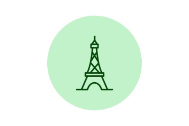 Çelik Kule Binası, vektör, piksel mükemmel, illüstratör dosyası