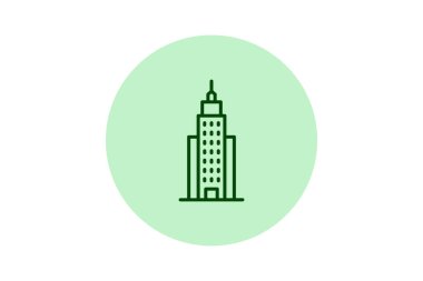 Metropolitan Gökdelen, vektör, piksel mükemmel, illüstratör dosyası