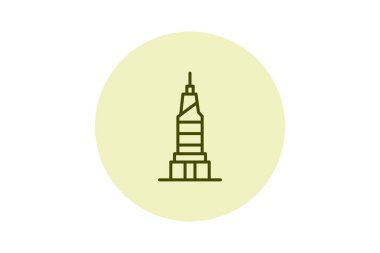 Landmark Cam Gökdelen, vektör, piksel mükemmel, illüstratör dosyası