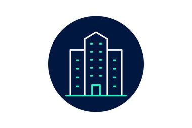 Residential High Rise, vektör, piksel mükemmel, illüstratör dosyası