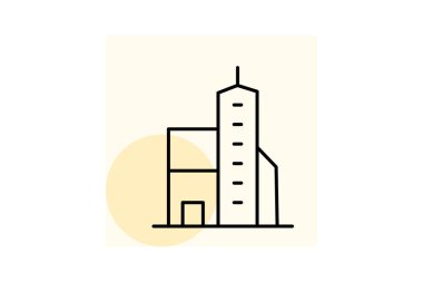 Şehir Merkezi Yükseliş, vektör, piksel mükemmel, illüstratör dosyası