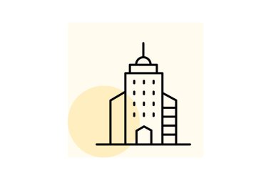 Uluslararası İş Kulesi, vektör, piksel mükemmel, illüstratör dosyası