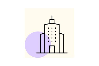 Prestijli İş Kulesi, vektör, piksel mükemmel, illüstratör dosyası