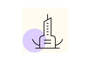 Gelecekçi Kentsel Yükseliş, vektör, piksel mükemmel, illüstratör dosyası