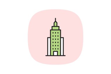 Metropolitan Ofis Binası, vektör, piksel mükemmel, illüstratör dosyası