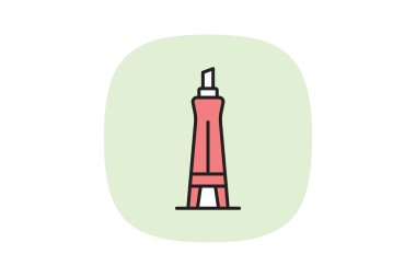 Dikey Cam Yer imi, vektör, piksel mükemmel, illüstratör dosyası