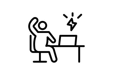 Ofis motivasyonu, vektör, piksel mükemmel, illüstratör dosyası