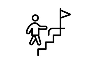 Başarı Yolu, vektör, piksel mükemmel, illüstratör dosyası