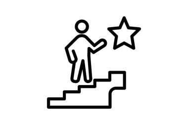 Kariyer Başarı, vektör, piksel mükemmel, illüstratör dosyası