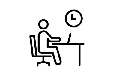 Ofis Yönetimi, vektör, piksel mükemmel, illüstratör dosyası