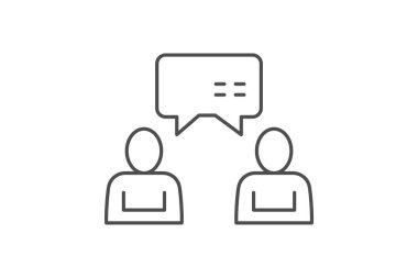 Ofis Sohbeti, vektör, piksel mükemmel, illüstratör dosyası