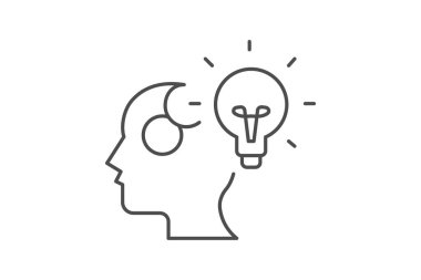 Beyin fırtınası fikri, vektör, piksel mükemmel, illüstratör dosyası