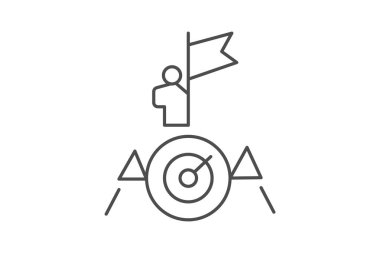 Kurumsal Hedefler, vektör, piksel mükemmel, illüstratör dosyası