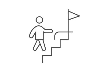 Başarı Yolu, vektör, piksel mükemmel, illüstratör dosyası