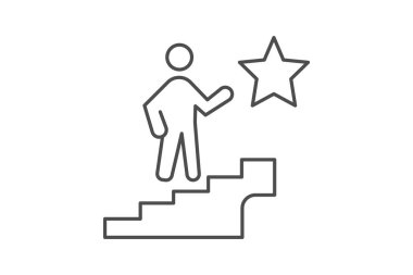 Kariyer Başarı, vektör, piksel mükemmel, illüstratör dosyası