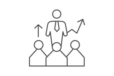 İş Liderliği, vektör, piksel mükemmel, illüstratör dosyası