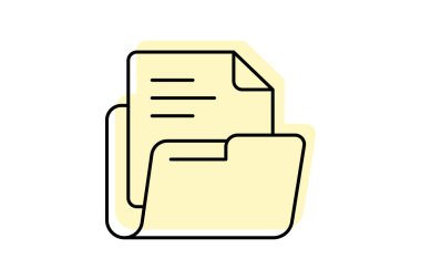 Ofis dosyaları, vektör, piksel mükemmel, illüstratör dosyası