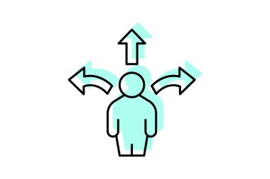 Kariyer Planlama, vektör, piksel mükemmel, illüstratör dosyası