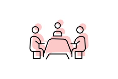 Buluşma odası, vektör, piksel mükemmel, illüstratör dosyası