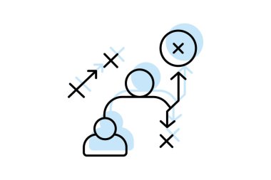 Şirket stratejisi, vektör, piksel mükemmel, illüstratör dosyası
