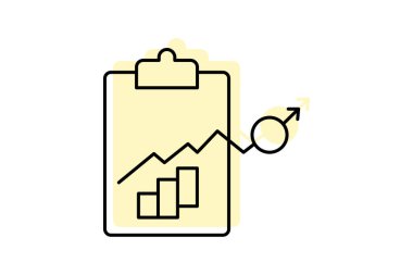 İş Raporu, vektör, piksel mükemmel, illüstratör dosyası