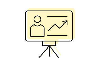 Çalışma Sunumu, vektör, piksel mükemmel, illüstratör dosyası