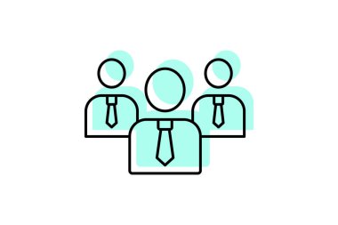 Şirket Personeli, vektör, piksel mükemmel, illüstratör dosyası