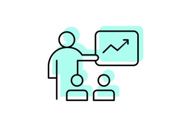 İş Eğitimi, vektör, piksel mükemmel, illüstratör dosyası