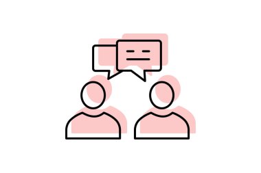 Profesyonel Tartışma, vektör, piksel mükemmel, illüstratör dosyası