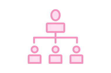 Şirket Hiyerarşisi, vektör, piksel mükemmel, illüstratör dosyası