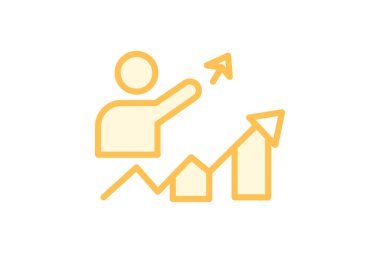 Şirket Başarı, vektör, piksel mükemmel, illüstratör dosyası