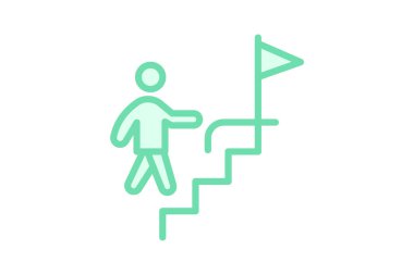 Başarı Yolu, vektör, piksel mükemmel, illüstratör dosyası