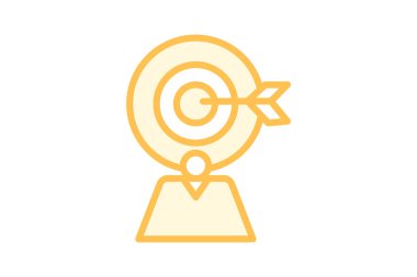 Kariyer Hedefi, vektör, piksel mükemmel, illüstratör dosyası