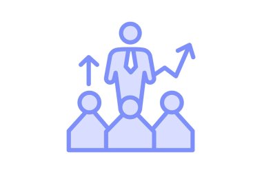 İş Liderliği, vektör, piksel mükemmel, illüstratör dosyası