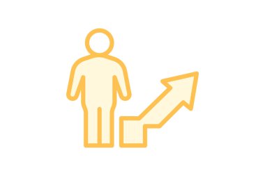 Çalışan Büyümesi, vektör, piksel mükemmel, illüstratör dosyası