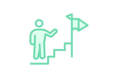 Şirket Başarı Yolu, vektör, piksel mükemmel, illüstratör dosyası