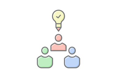 Beyin Fırtınası Oturumu, vektör, piksel mükemmel, illüstratör dosyası