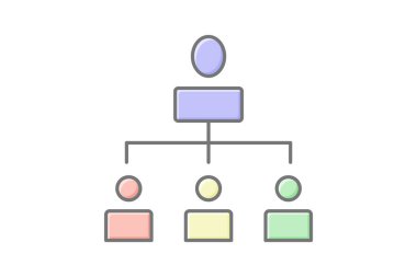 Şirket Hiyerarşisi, vektör, piksel mükemmel, illüstratör dosyası