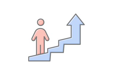 Kariyer Büyümesi, vektör, piksel mükemmel, illüstratör dosyası