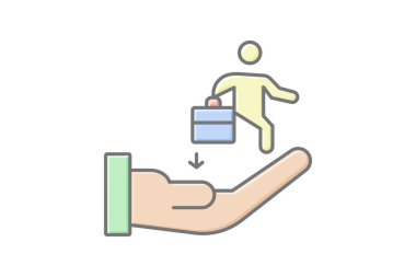 Kariyer Geliştirme, vektör, piksel mükemmel, illüstratör dosyası